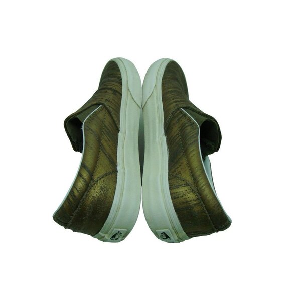 Vans Brushed Metallic Gold Skateboard Shoes Off the Wall Unisex Men 5.5/Wo's 7.0 - Picture 6 of 11